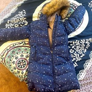 4/5t kids alternative down , winter fleece , long jacket